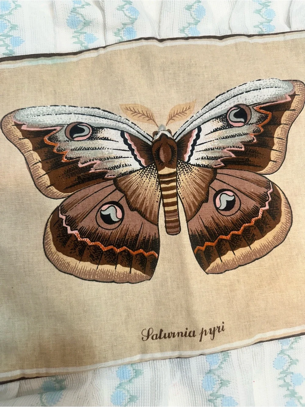 Butterfly Print Decorative Pillow Covers - Beige,‎ Brown, Peach